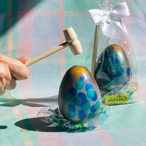 Dolcetta Dark Chocolate Smash Egg | Made In Washington | Locally Made Easter Eggs | Chocolate Egg Filled with Chocolate Truffles | Easter Basket Gifts