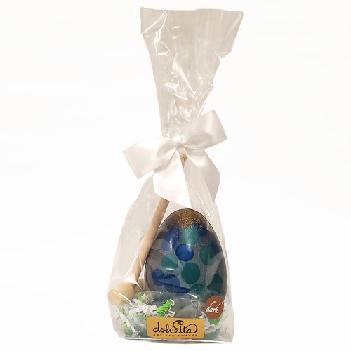 Dolcetta Dark Chocolate Smash Egg | Made In Washington | Locally Made Easter Eggs | Chocolate Egg Filled with Chocolate Truffles | Easter Basket Gifts