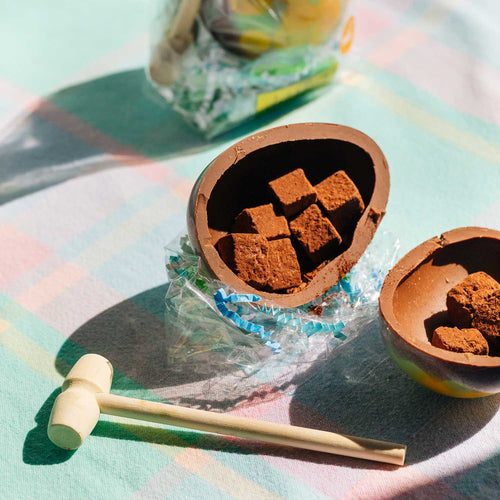 Dolcetta Artisan Sweets | Milk Chocolate Smash Eggs | Made In Washington | Chocolate Easter Egg filled with Truffles | Easter Candy | Local Easter Chocolate | Shop Local Easter Gifts