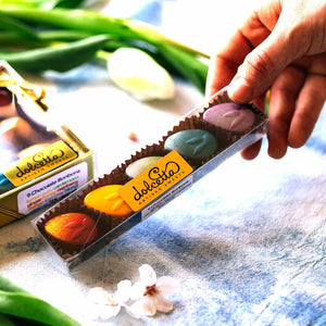 Dolcetta Artisan Sweets | Easter Bonbons 5 pc | Made In Washington | Easter Egg Candy | Easter Basket Candy | Shop Local | Locally Made Chocolate Candy | Local Easter Gifts
