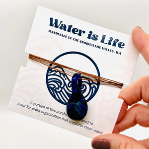Robert Bank Glass The Droplet Necklace | Made In Washington | Jewelry Gifts For Her | Shop Local