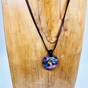 Robert Bank Glass The Cosmos Necklace | Made In Washington | Blown Glass Jewelry 