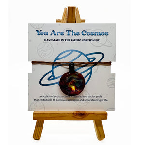 Robert Bank Glass The Cosmos Necklace | Made In Washington | Blown Glass Jewelry | Stillwater Gifts | Locally Made