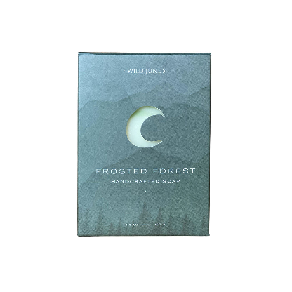 Wild June Company Frosted Forest Bar Soap | Made In Washington | Local Small Batch Soaps
