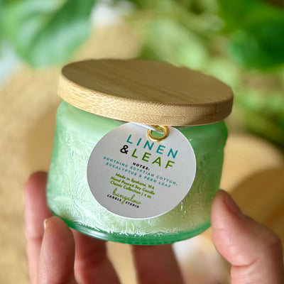 Linen and Leaf Candle 4 oz