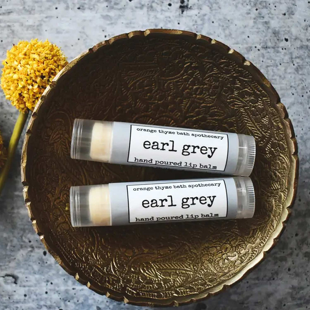 Orange Thyme Bath Apothecary Earl Grey Lip Balm | Made in Washington | Artisan Lip Care | Shop Local