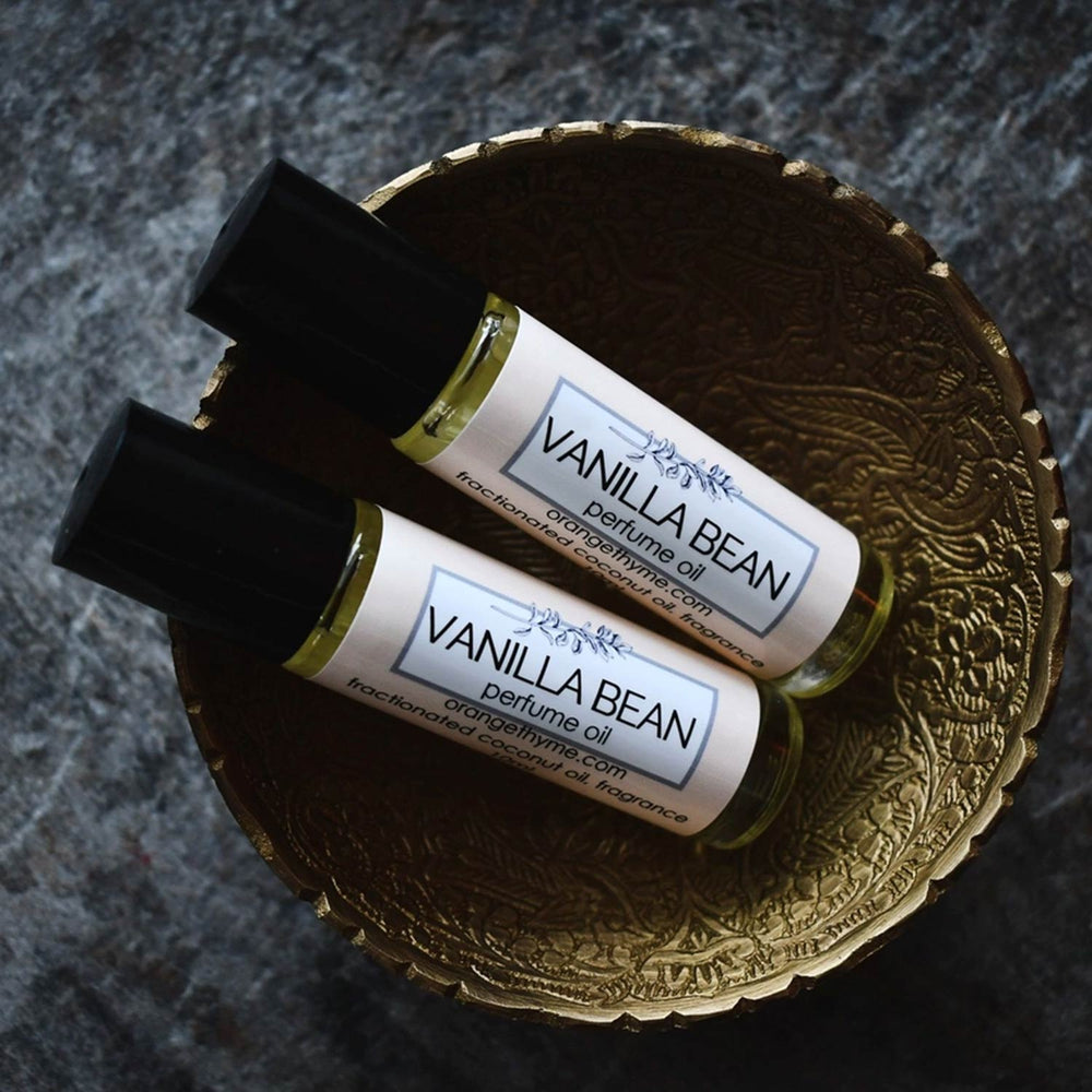 Orange Thyme Bath Apothecary Vanilla Bean Perfume Oil | Made In Washington | Artisan Made Fragrance Roll On | Local Gifts From the Pacific Northwest