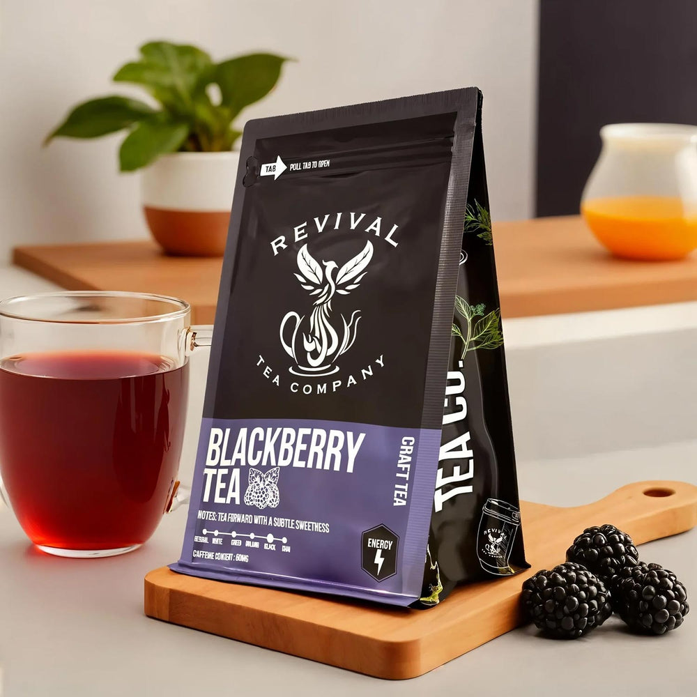 
            
                Load image into Gallery viewer, Revival Tea Company | Made In Washington | Blackberry Loose Leaf Teas | Artisan Made Loose Leaf Tea Gifts | Gifts From The Pacific Northwest
            
        