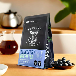 Revival Tea Co. | Made In Washington | Blueberry Green Tea Loose Leaf Teas | Gifts From The Pacific Northwest