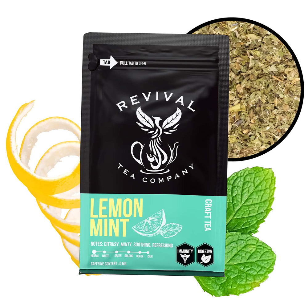 Revival Tea Co. | Made In Washington | Lemon Mint Tea Loose Leaf Teas | Shop Local Gifts From Spokane