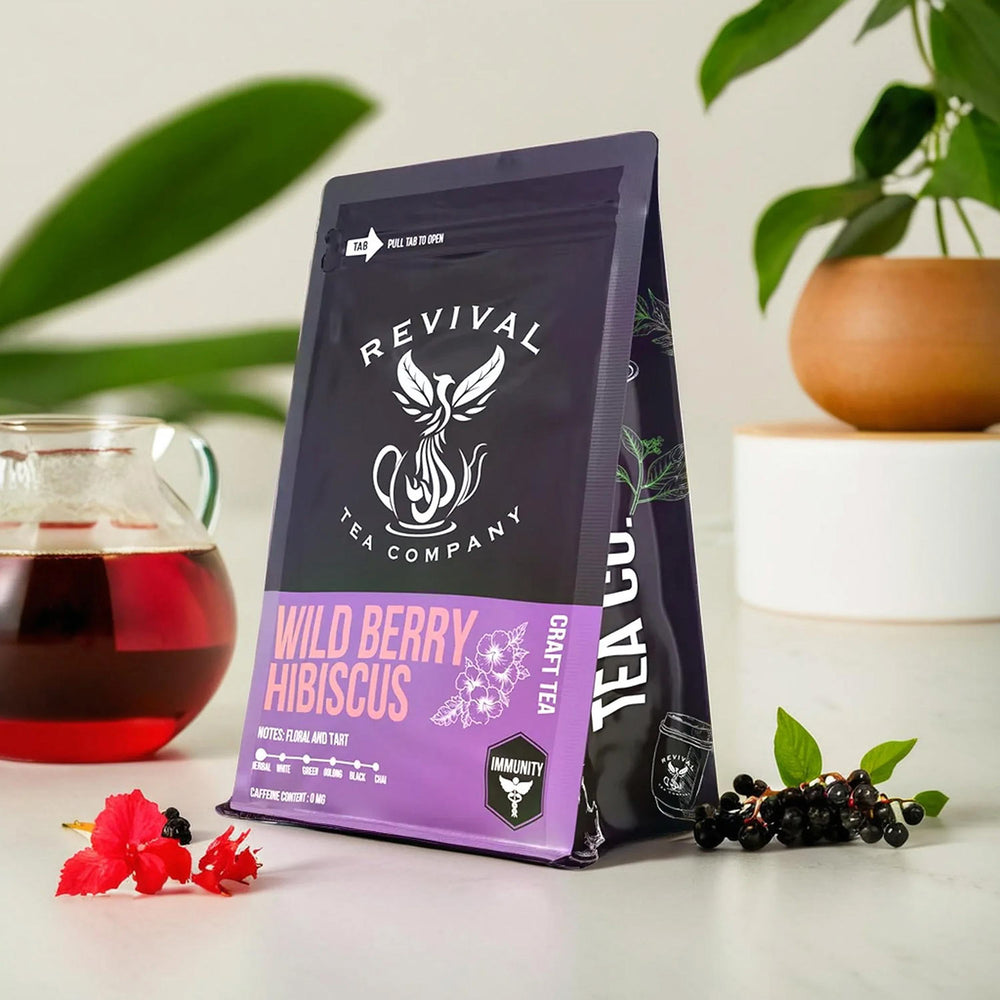 
            
                Load image into Gallery viewer, Revival Tea Co. | Made In Washington | Wild Berry Hibiscus Loose Leaf Teas | Shop Local Craft Teas
            
        