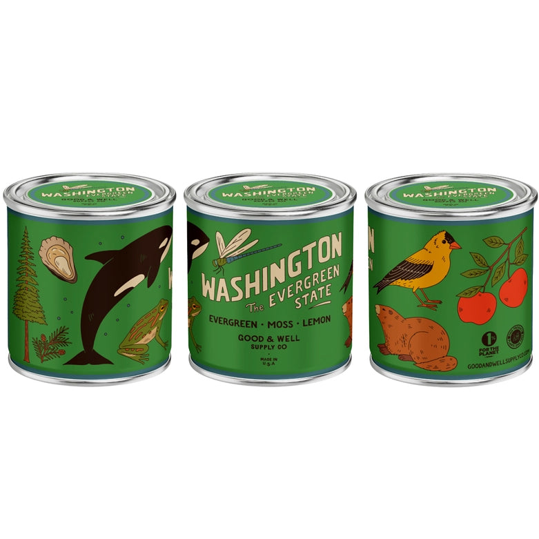 Good & Well Supply Co. Washington The Evergreen State Candle