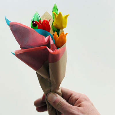 Glass Flower Bouquet
