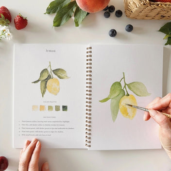 Emily Lex Fruit Watercolor Workbook for Beginners Made In Washington