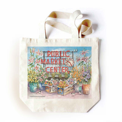 Market Flowers Tote by Sarah Yaeger