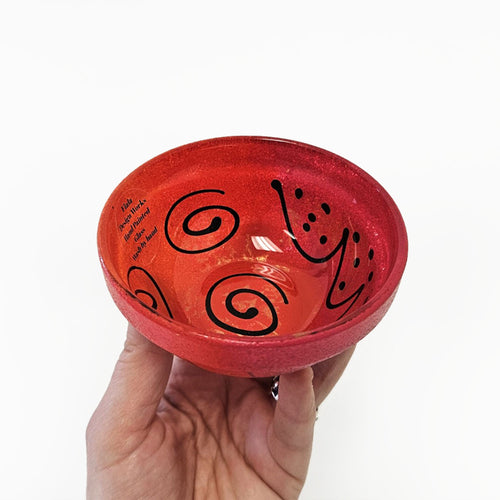 Mardi Gras Pinch Bowl Warm Tones