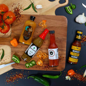 Hot Sauce Flight | Made In Washington | Heat-seeker Gifts | Hot Sauces | Spicy Sauces For Pepper Heads | Home Cooking With Spice | Gifts For Pepperheads