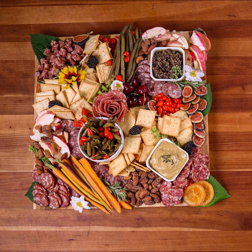 
            
                Load image into Gallery viewer, Salami Charcuterie Box | Made In Washington | Local Charcuterie Grazing Box | just add fresh fruits and veggies.
            
        