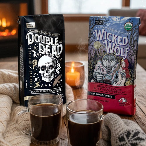 Raven's Brew Double Dead Dark Roast Coffee | Made In Washington | Locally Roasted Coffee Gifts