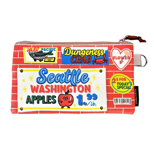Seattle Make-up Tasche – Geschenk Mit Reißverschluss, 22,9 X 18,3 Cm, Wasserabweisend