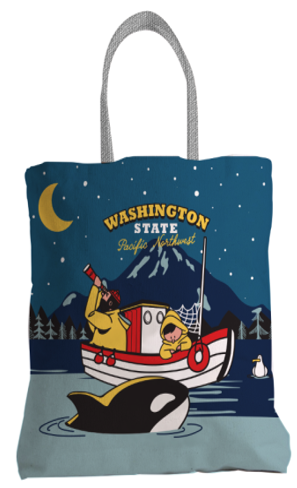 Chalo PNW Night Fishermen City Tote