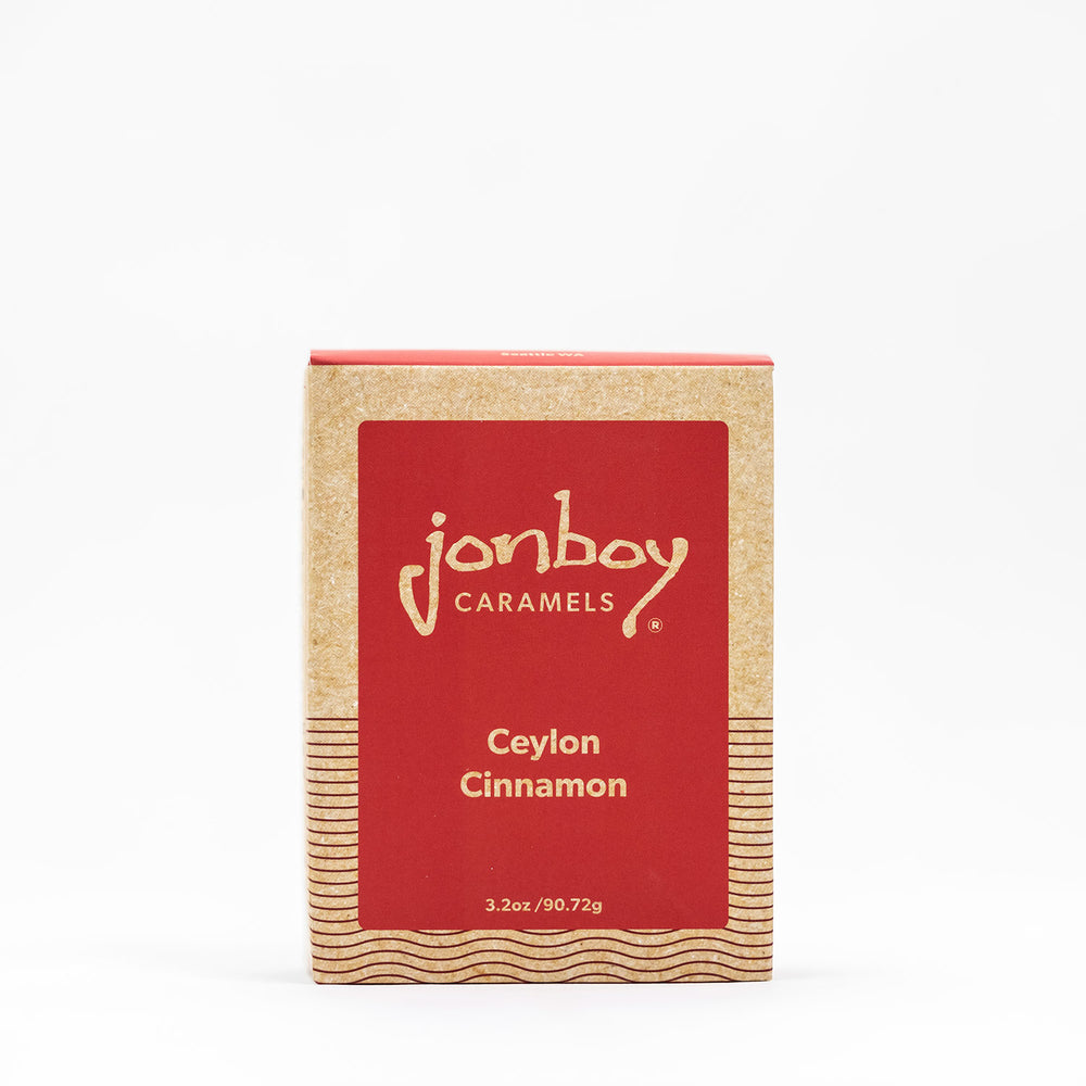 Jonboy Caramels Ceylon Cinnamon | Gourmet Candy | Made In Washington | Locally Made Confections