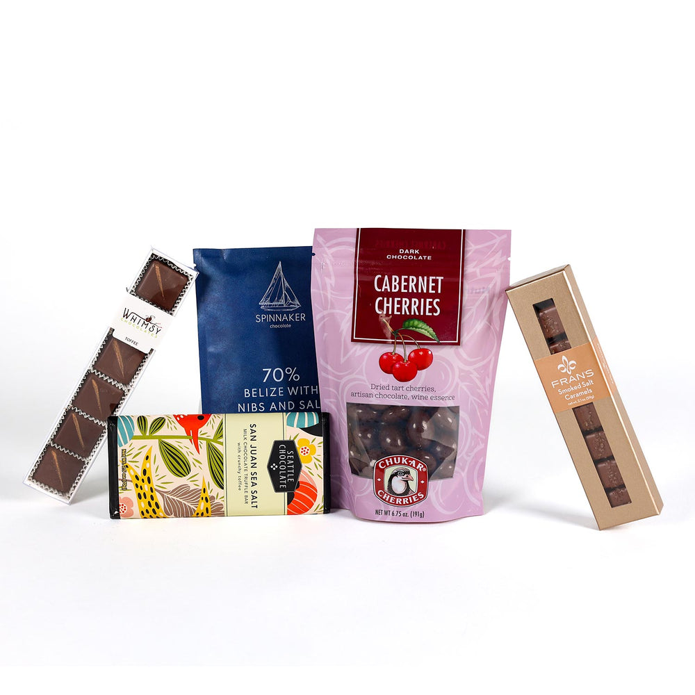 
            
                Load image into Gallery viewer, Gourmet Chocolate Gifts| Chocolate Tasting Flight | Washington Gift Ideas | Chocolate Care Package
            
        