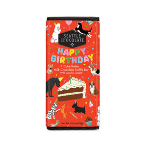 Happy Birthday Chocolate Bar | Cake Batter Candy Bar | Made In Washington Gifts | Gifts From The Pacific Northwest