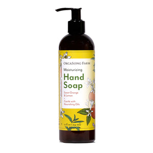 OrcaSong Farm Sweet Orange Lemon Verbena Hand Soap | Made In Washington Gifts | Locally Made Gifts