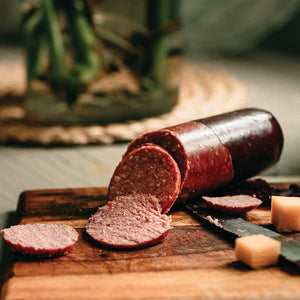 Dan The Sausageman Beef Summer Sausage with Jalapenos | Local Food Gifts | Gifts For Snacking Gifts For Baskets