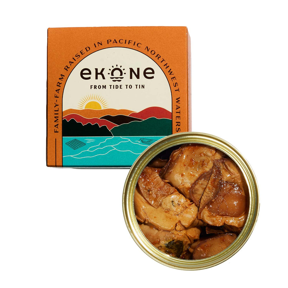 Ekone Oyster Company Habanero Smoked Oysters | Made In Washington | Local Canned Oysters