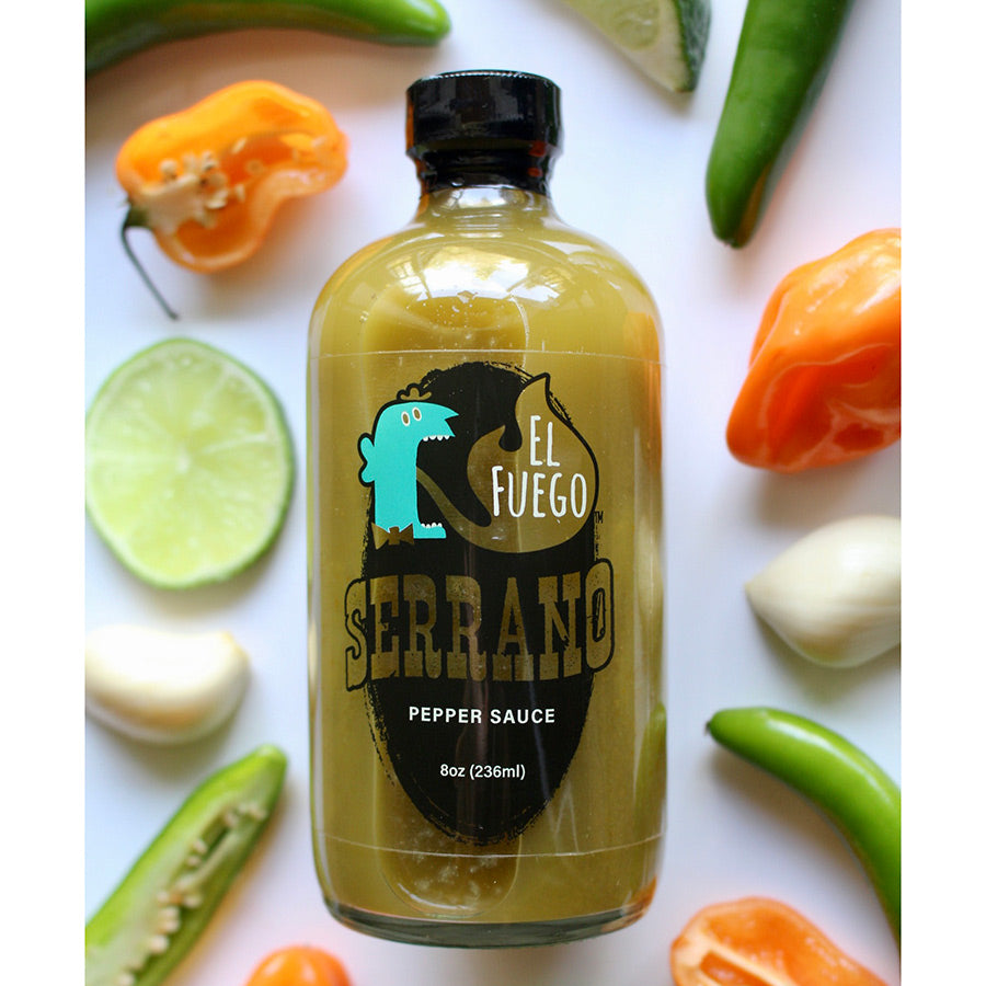 El Fuego Pepper Sauce Serrano Pepper | Made In Washington | Hot Sauce Gifts