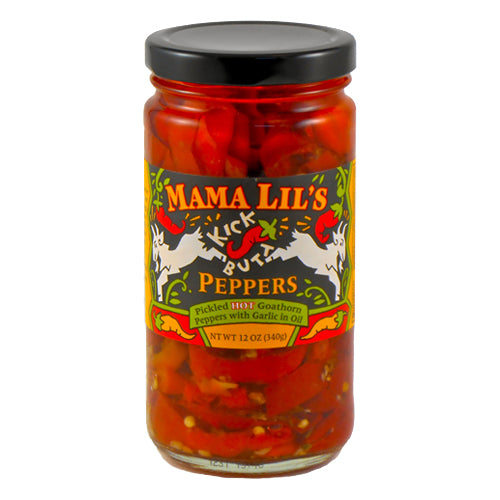 Mama Lil's Kick Butt Pickled Hot Peppers in Oil | Made In Washington | Gifts From Yakima