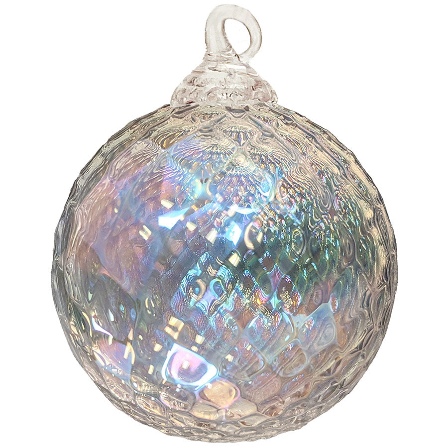 Hand Blown Glass Pearl Birthstone Ornament | Made In Washington | June Birthdays | Birthday Gifts