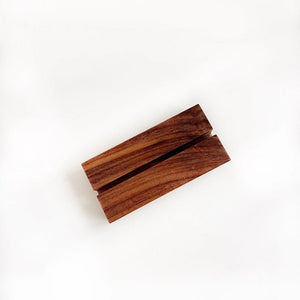 Emily Lex Studio Wooden Card Holder | Made In Washington | Desktop Card Holder Display | Gifts From The Pacific Northwest