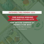 Orders over $50 ship free to the contiguous US - Enter code HOLLYJOLLY