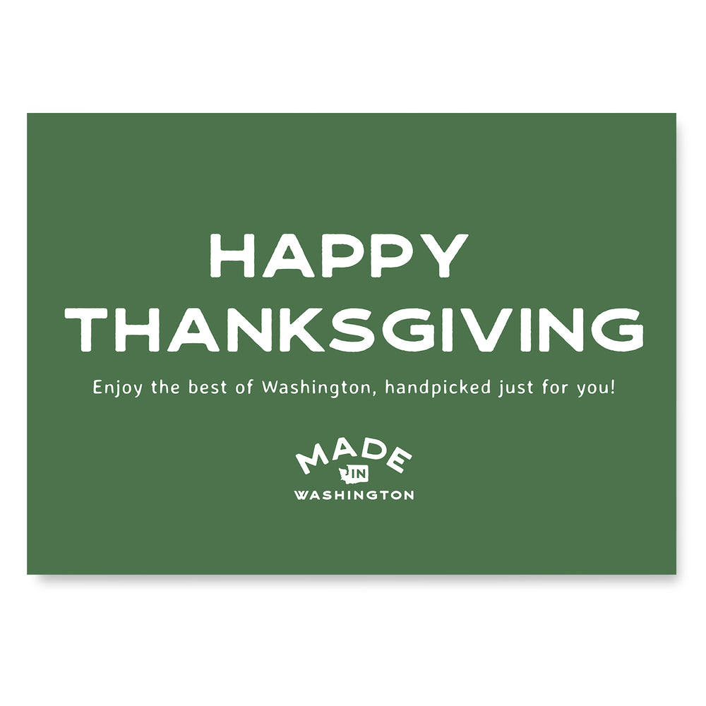 Make Your Own Gift Basket | Happy Thanksgiving | Made In Washington | Turkey Day Gifts