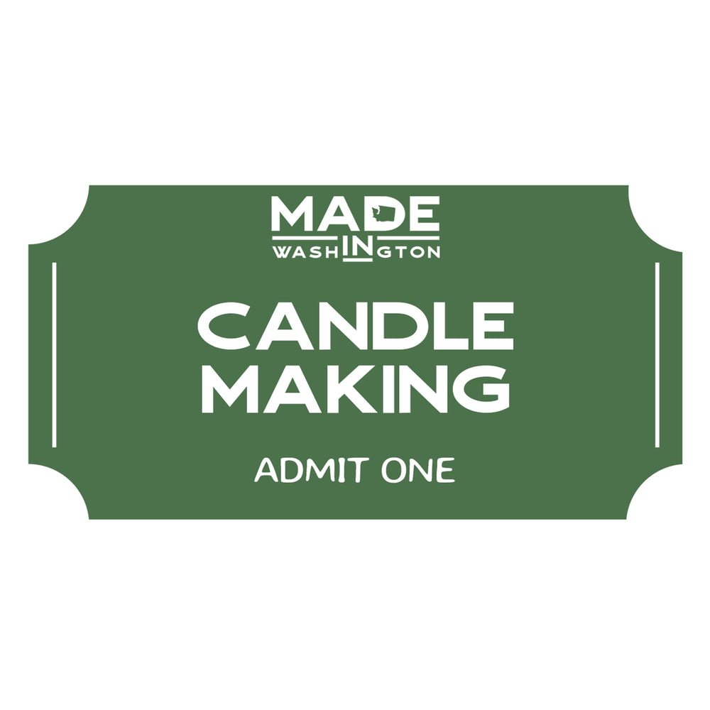 Event Ticket | Made In Washington| Learn To Make Candles | Pike Place Market
