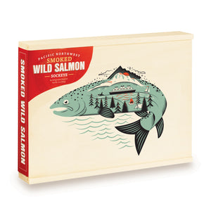 SeaBear's Pacific Northwest Icons Smoked Salmon | Made in Washington | Wooden Gift Box