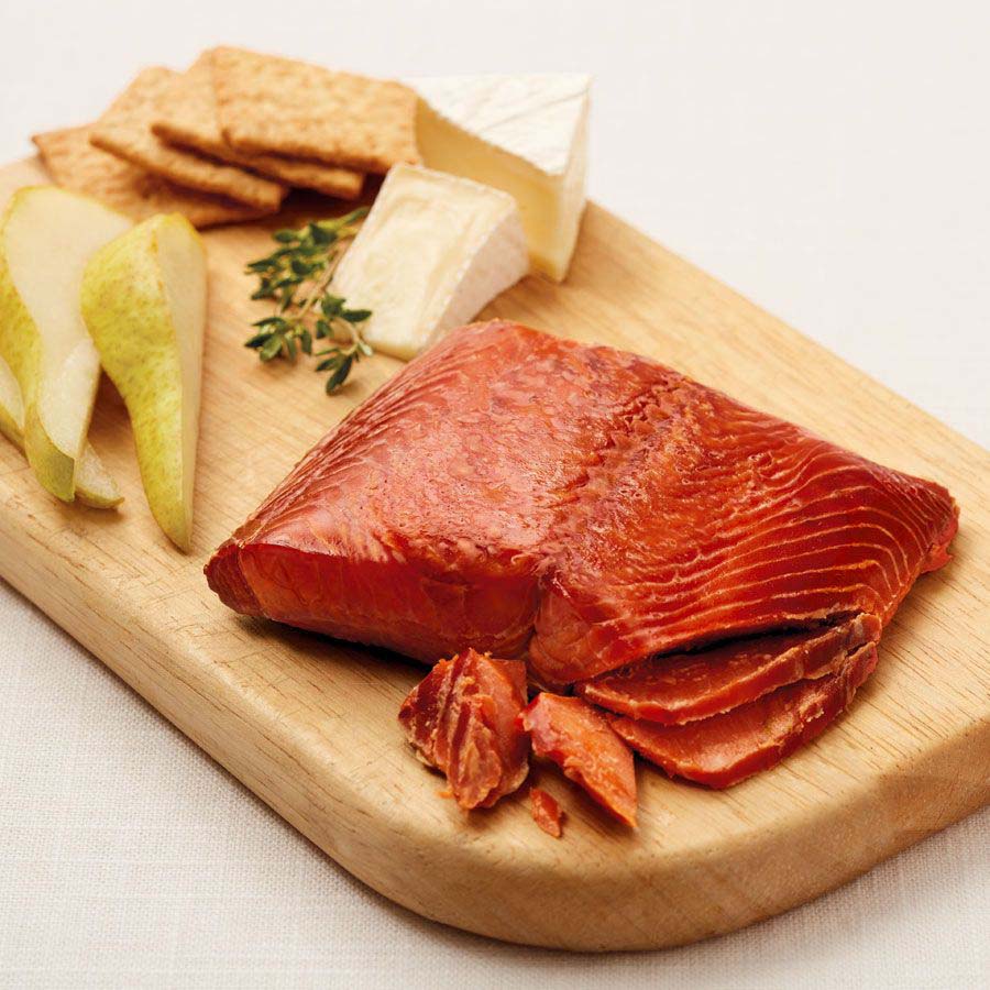 
            
                Load image into Gallery viewer, SeaBear&amp;#39;s Pacific Northwest Icons Smoked Salmon | Made in Washington | Wooden Gift Box | Shelf Stable 
            
        