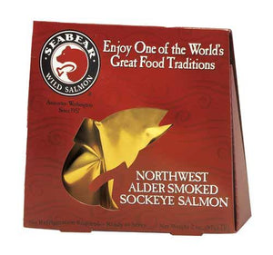 SeaBear Smoked Wild Sockeye Salmon | Made In Washington Salmon Gifts | Stocking Stuffers 