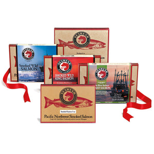 
            
                Load image into Gallery viewer, SeaBear Smokehouse Deluxe Salmon Gift Pack | Made In Washington Gifts
            
        