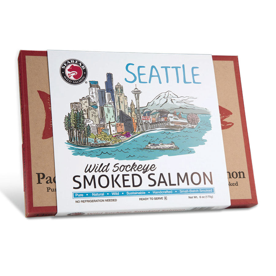 SeaBear's Seattle Smoked Wild Sockeye Salmon | Made In Washington Gifts | Anacortes