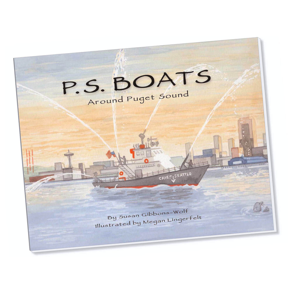 Susan Gibbons Wolf | P.S. Boats Around Puget Sound | Bilingual Kids Books | Made In Washington Gifts