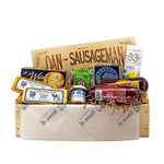 Made In Washington State Gift Baskets | Dan The Sausageman Wood Crate | Washington Care Package