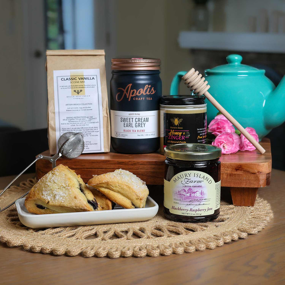 
            
                Load image into Gallery viewer, Afternoon Tea Gift Set | Made in Washington | Local Tea &amp;amp; Scones | Tea Lover Gifts
            
        