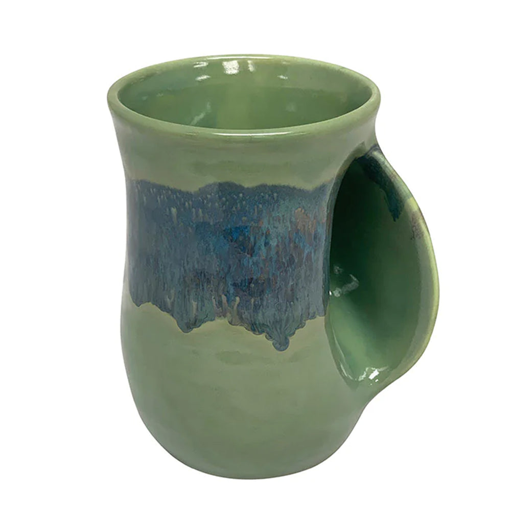 
            
                Load image into Gallery viewer, Clay In Motion Hand Warmer Mug | Made In Washington | Misty Green Mug
            
        