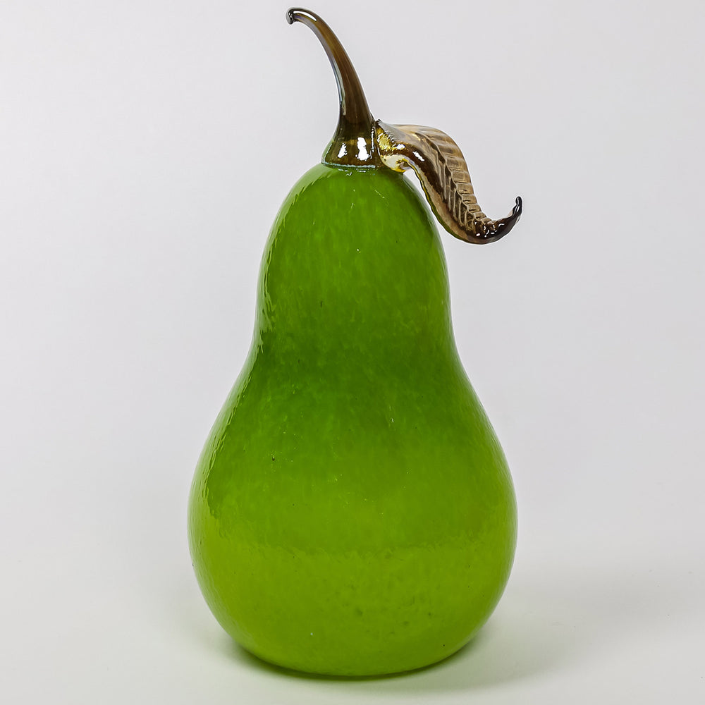 
            
                Load image into Gallery viewer, Jesse Kelly Blown Glass Fruit | Made In Washington | Blown Green Pear
            
        
