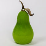 Jesse Kelly Blown Glass Fruit | Made In Washington | Blown Green Pear