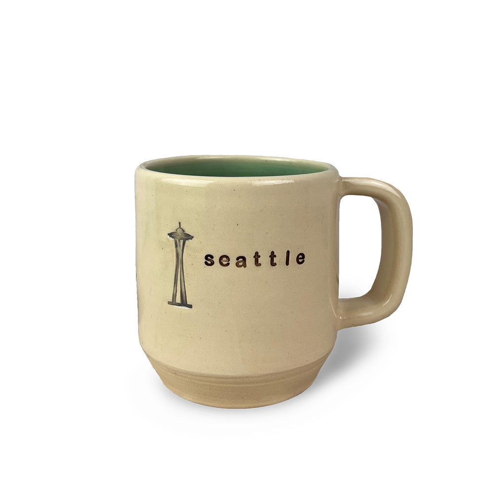 Fern Street Pottery Seattle Space Needle Mug | Made In Washington |  Coffee Mugs | Locally Made Tea Mugs